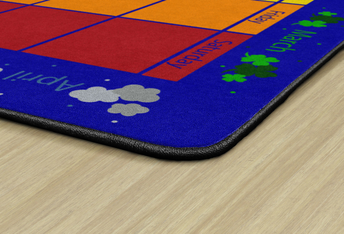 Monthly Calendar Classroom Seating Rug