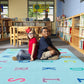 Alphabet Criss Cross Seating Rug – Blue, view 2