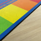 Rainbow Colors Classroom Seating Rug