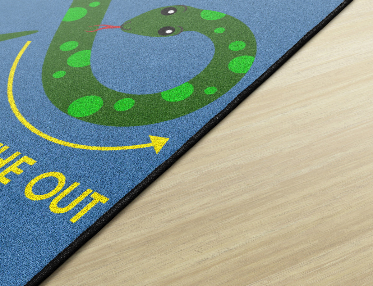 Figure Eight Breathing Snake Mindfulness Rug, view 2