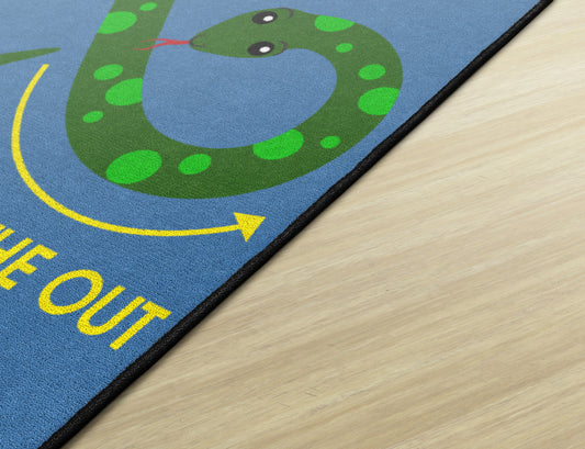 Figure Eight Breathing Snake Mindfulness Rug, view 2