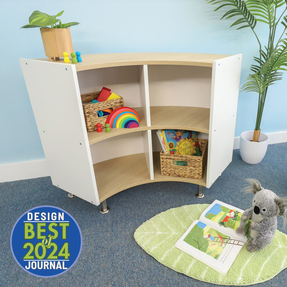 elevatED™ Curve Out Storage Cabinet 33H