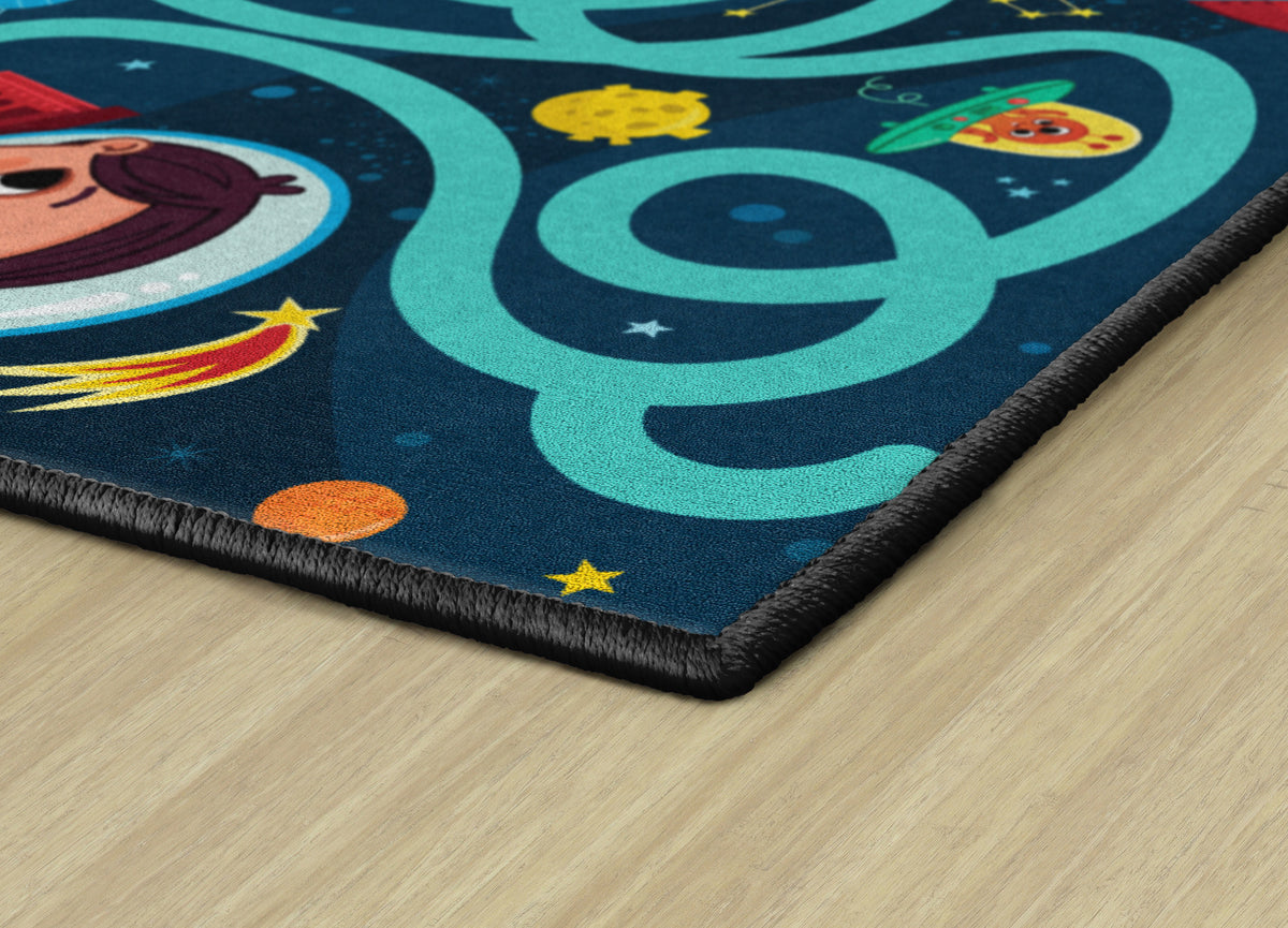 Space Maze Washable Activity Rug, view 6