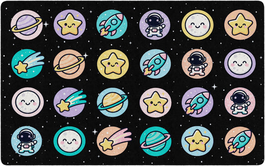 Cosmic Space Classroom Seating Rug