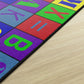Alphabet & Number Jumble Washable Rug, view 3
