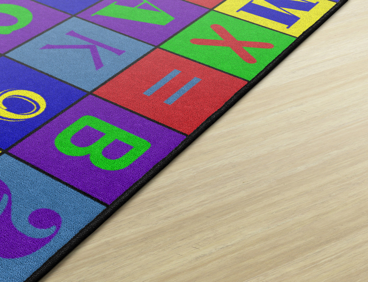 Alphabet & Number Jumble Washable Rug, view 3