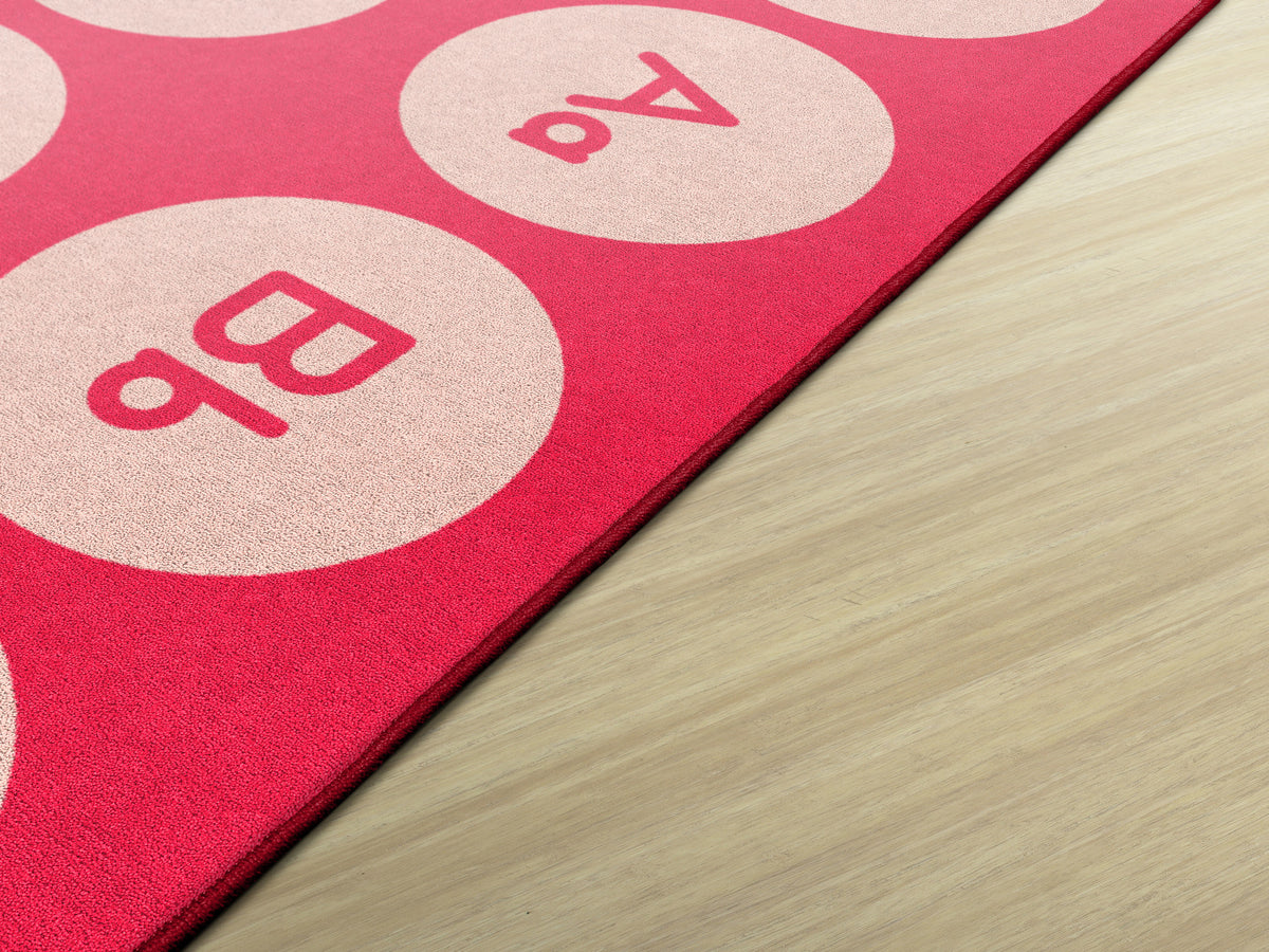 Tone-on-Tone Alphabet Seating Rug, view 3