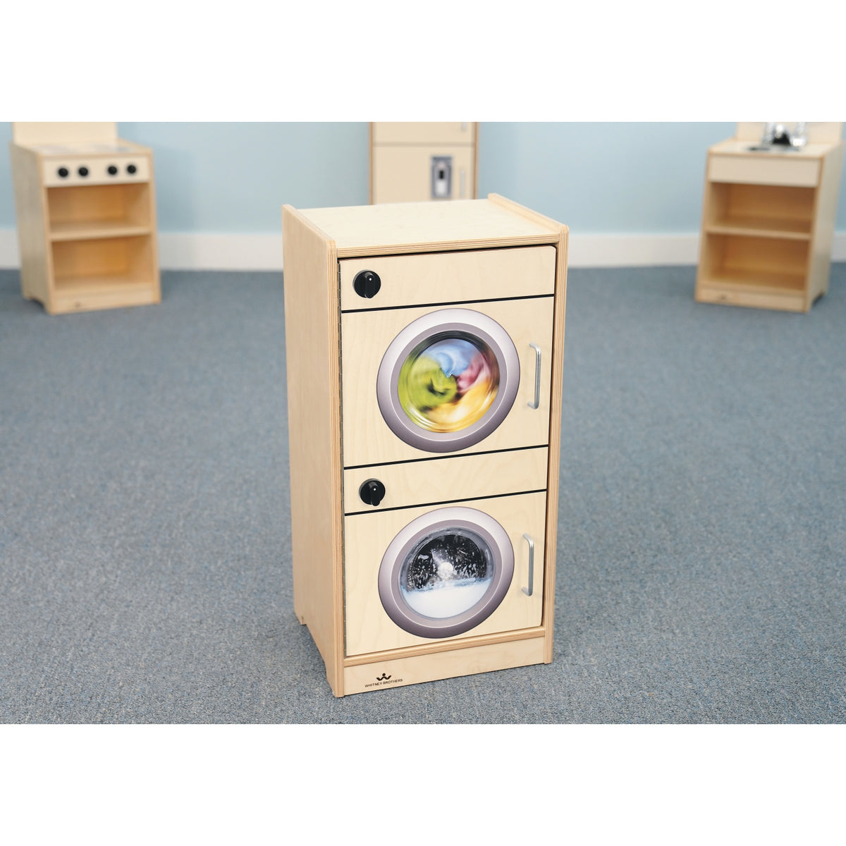 Let's Play Toddler Washer/Dryer - Natural