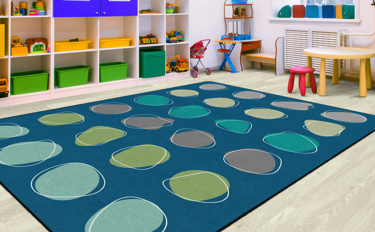 Calm Spots Classroom Seating Rug, view 2