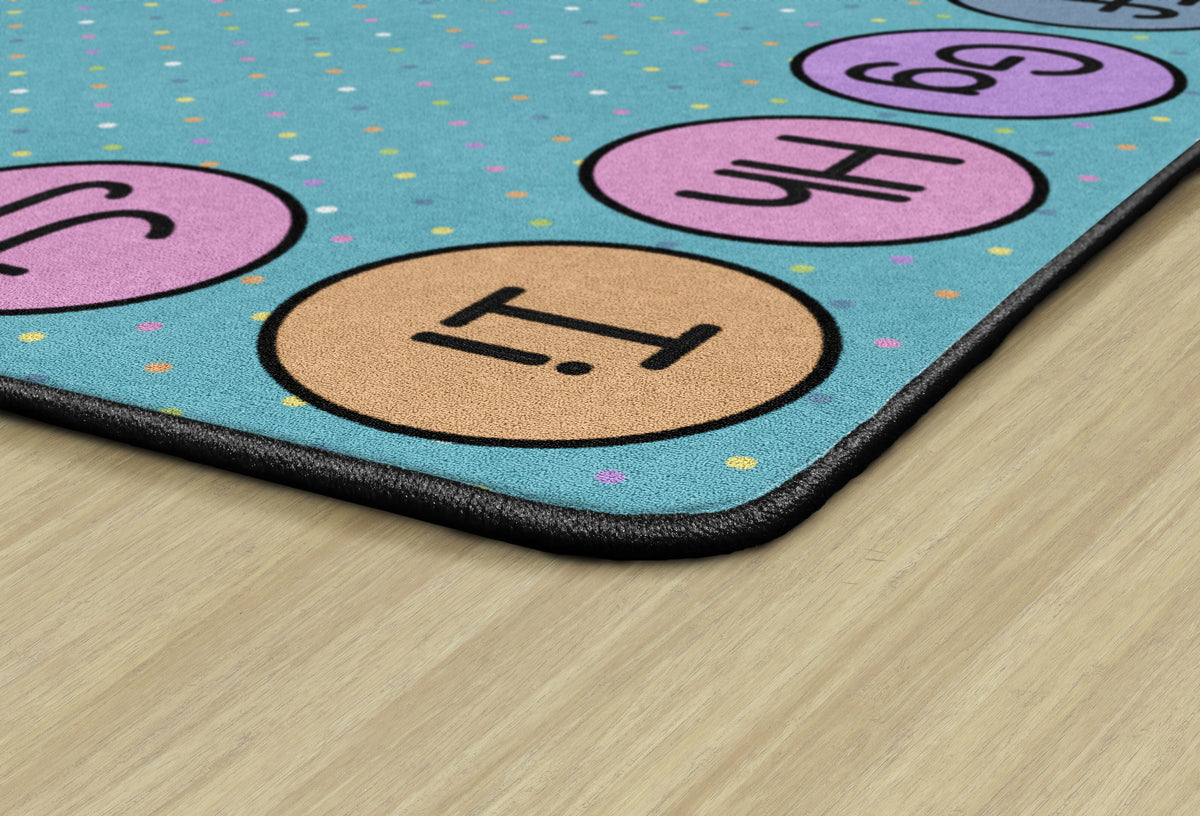 Smiley Alphabet Classroom Rug, view 4