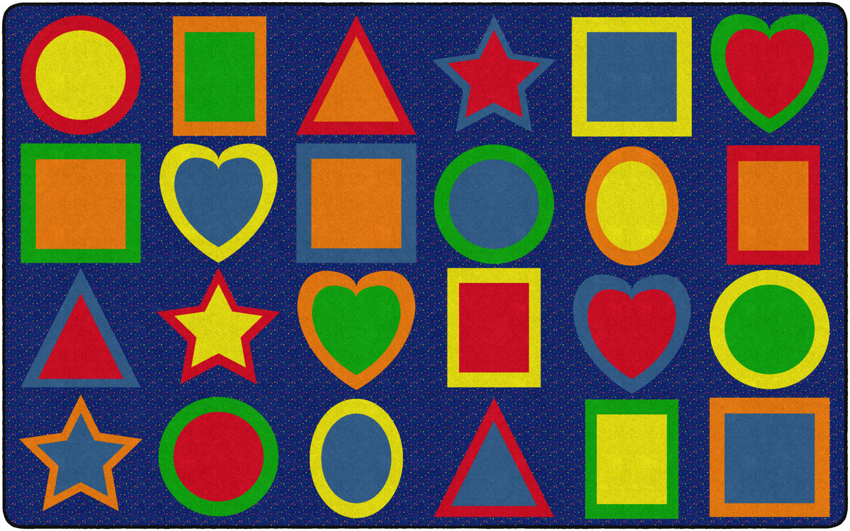 All Kinds of Shapes Classroom Seating Rug, view 4