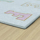 Pastel Alphabet Criss-Cross Seating Rug, view 4