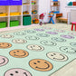 Smiley Face Sit Spots Classroom Rug, view 2