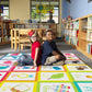 Rainbow Alphabet Seating Spots Rug, view 2