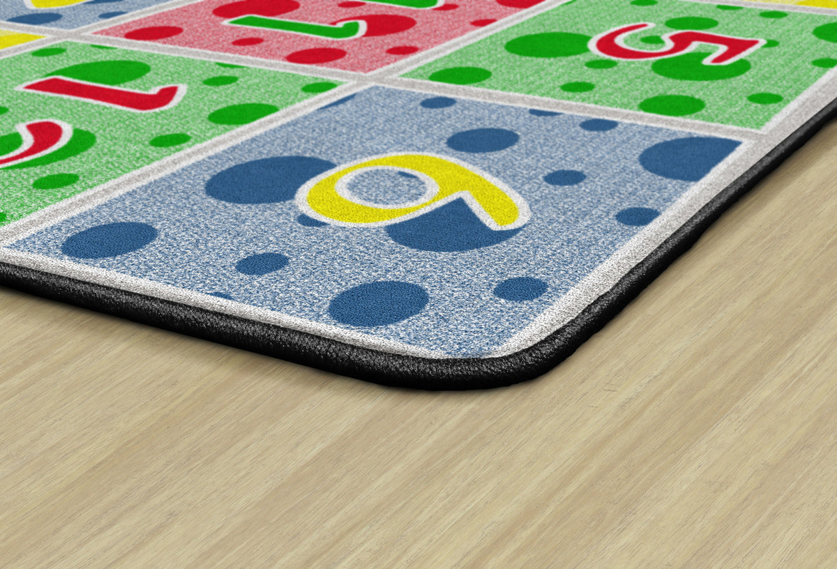 Number Spots Soft Primary Seating Rug, view 2