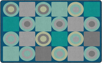 Tranquil Squares Calming Seating Rug