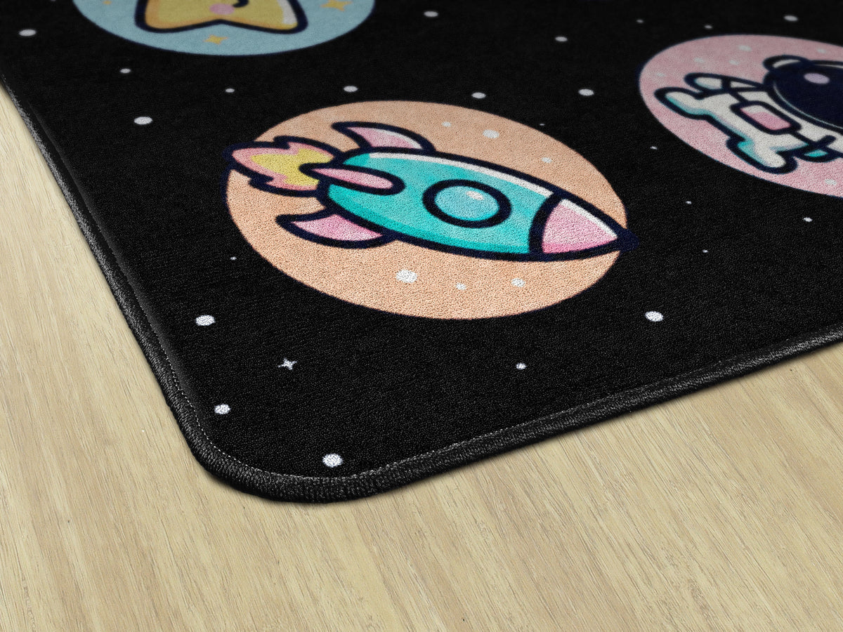 Cosmic Space Classroom Seating Rug, view 4