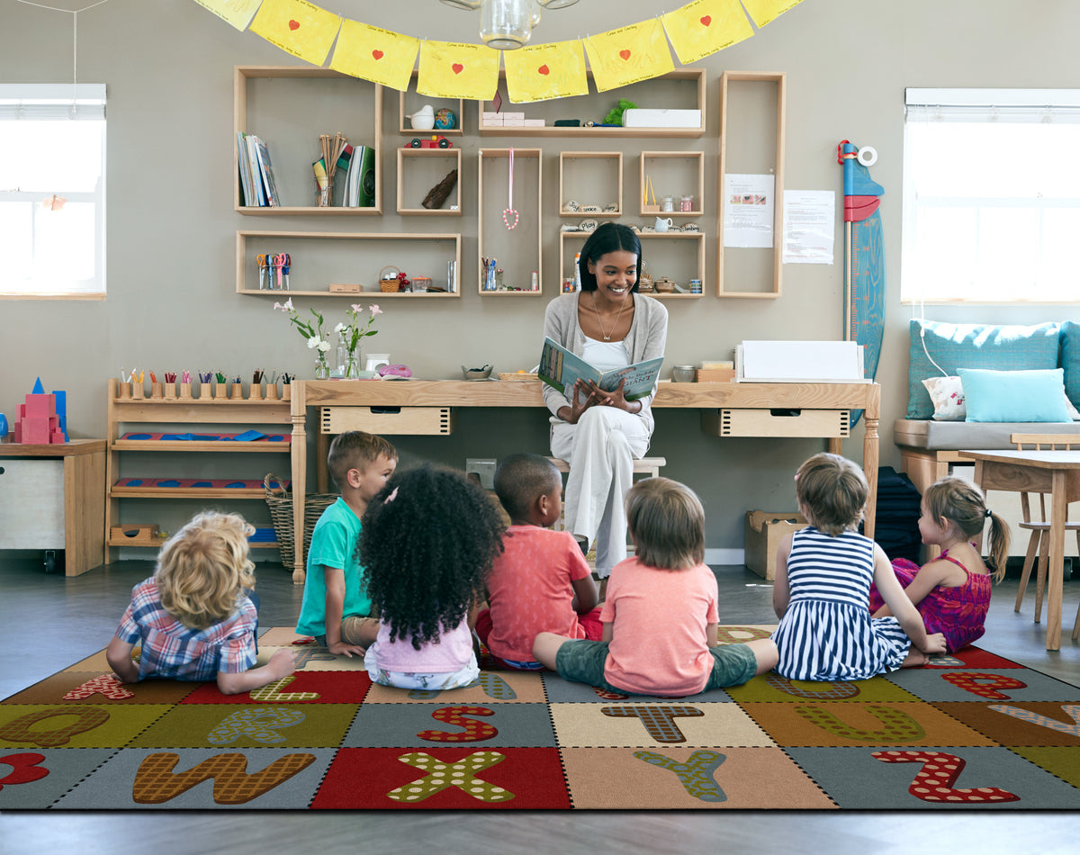 ABC Quilt Classroom Rug, view 5