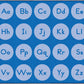 Tone-on-Tone Alphabet Seating Rug, view 11