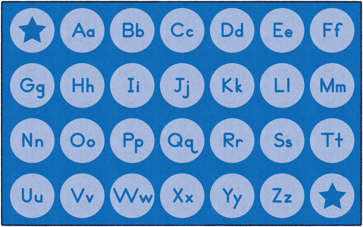 Tone-on-Tone Alphabet Seating Rug, view 11