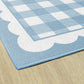 Gingham Calm Classroom Rug, view 4