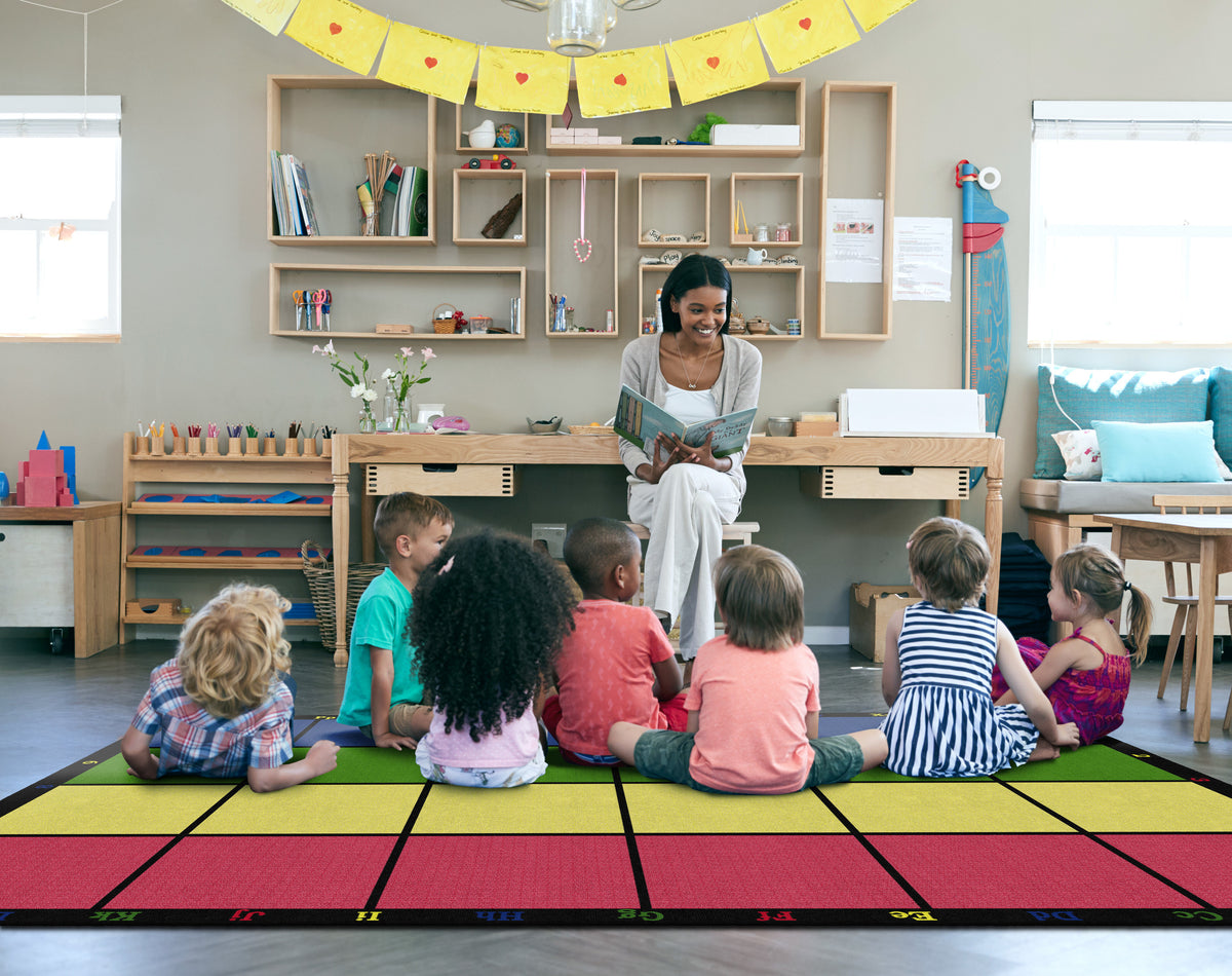 Learning Grid ABC & 123 Seating Rug, view 5