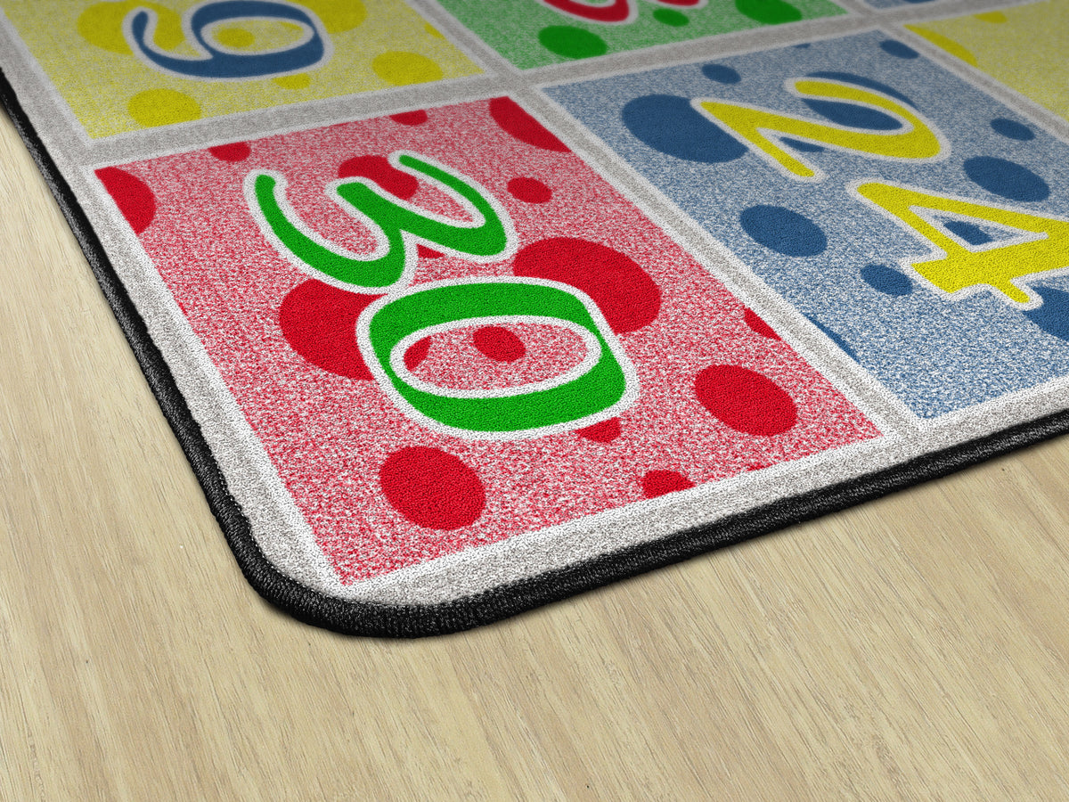 Number Spots Soft Primary Seating Rug, view 3