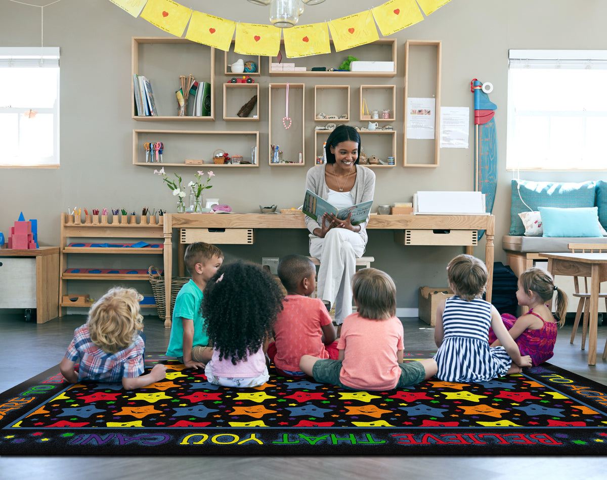 Reach for the Stars Space Classroom Rug, view 6