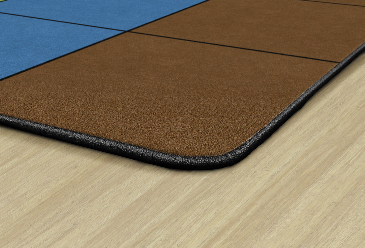 Calming Grid Classroom Seating Rug, view 3