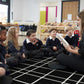 Classic Check Classroom Rug, view 6