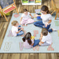 Pastel Alphabet Criss-Cross Seating Rug, view 2
