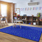 Music Notes Tonal Blue Classroom Rug