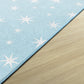 White Stars on Light Blue Classroom Rug, view 2
