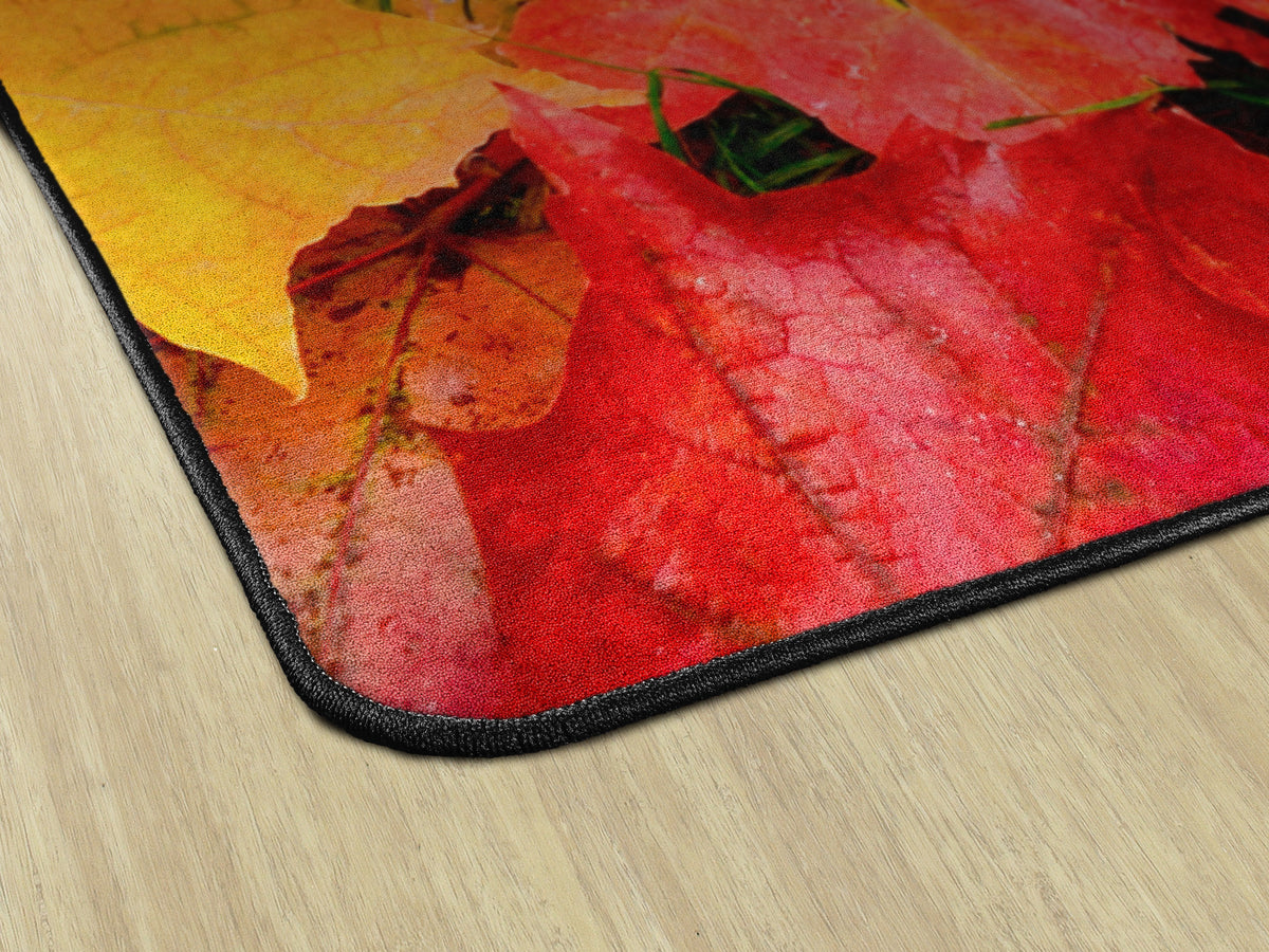 Calming Green Leaves Classroom Rug, view 3