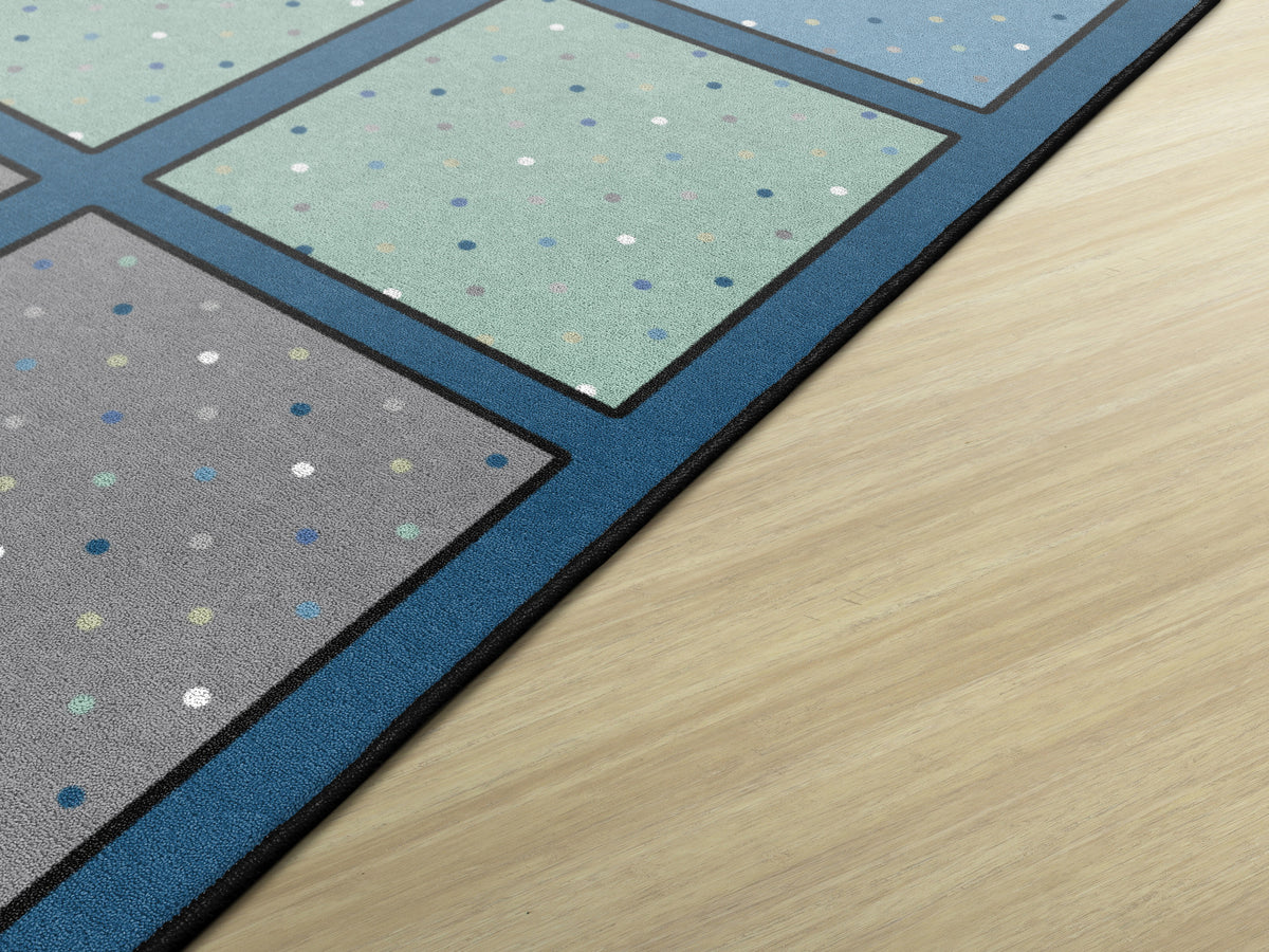 Happy Squares Calming Seating Rug, view 3