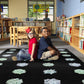 Succulent Criss Cross Seating Rug