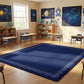 Calming Navy Starry Border Classroom Rug, view 6
