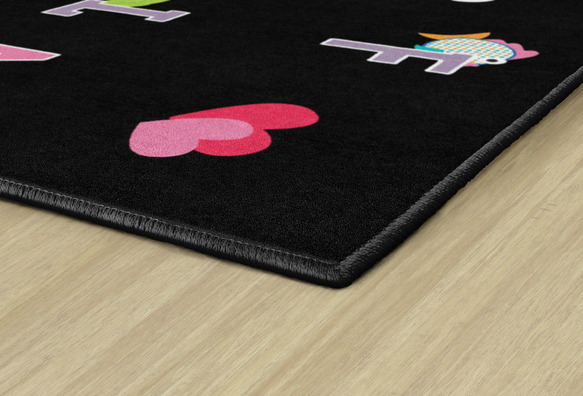 Alphabet Pictures Criss Cross Seating Rug, view 4
