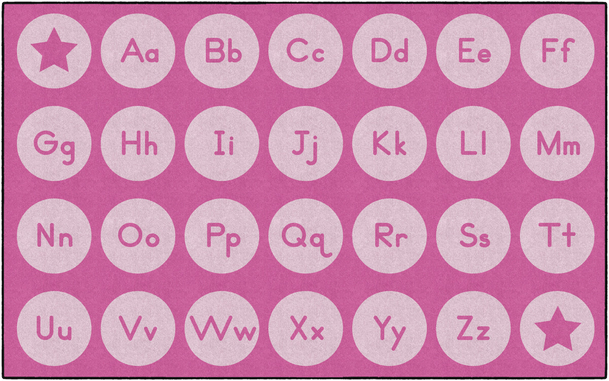 Tone-on-Tone Alphabet Seating Rug, view 13