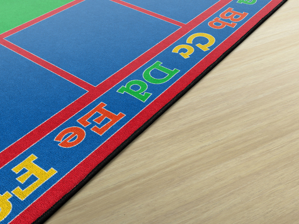 Sitting Grid ABC & 123 Classroom Seating Rug, view 5