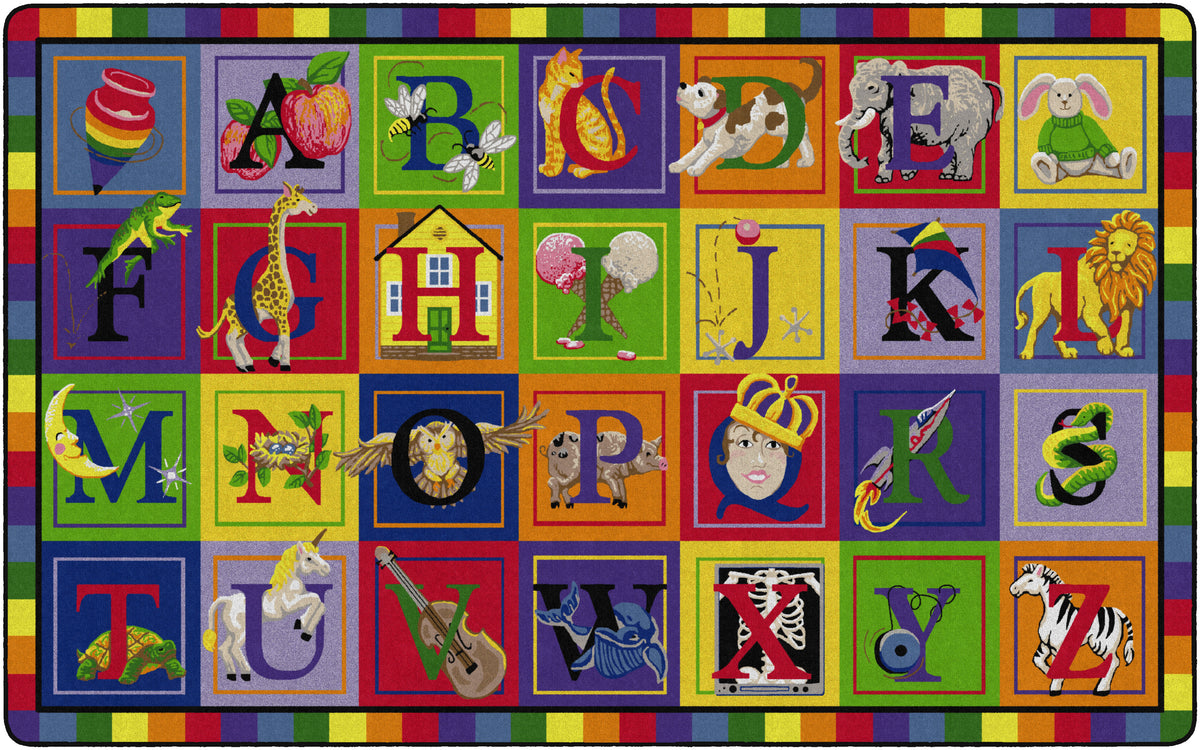ABC Blocks Classroom Rug, view 5