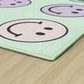 Smiley Face Sit Spots Classroom Rug, view 5