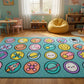 Turquoise Space Crisscross Seating Rug, view 6
