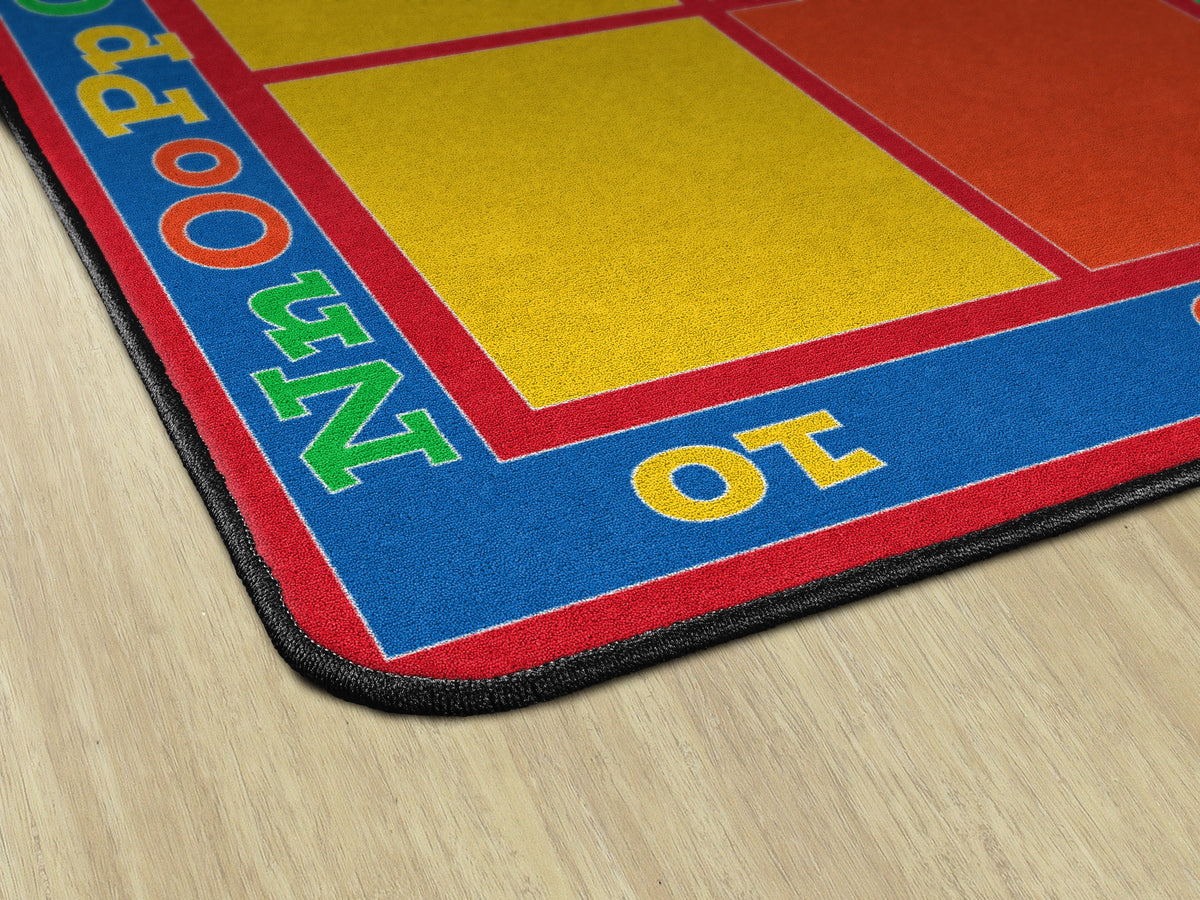 Sitting Grid ABC & 123 Classroom Seating Rug, view 3