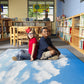 Calming Sky Clouds Classroom Rug, view 2