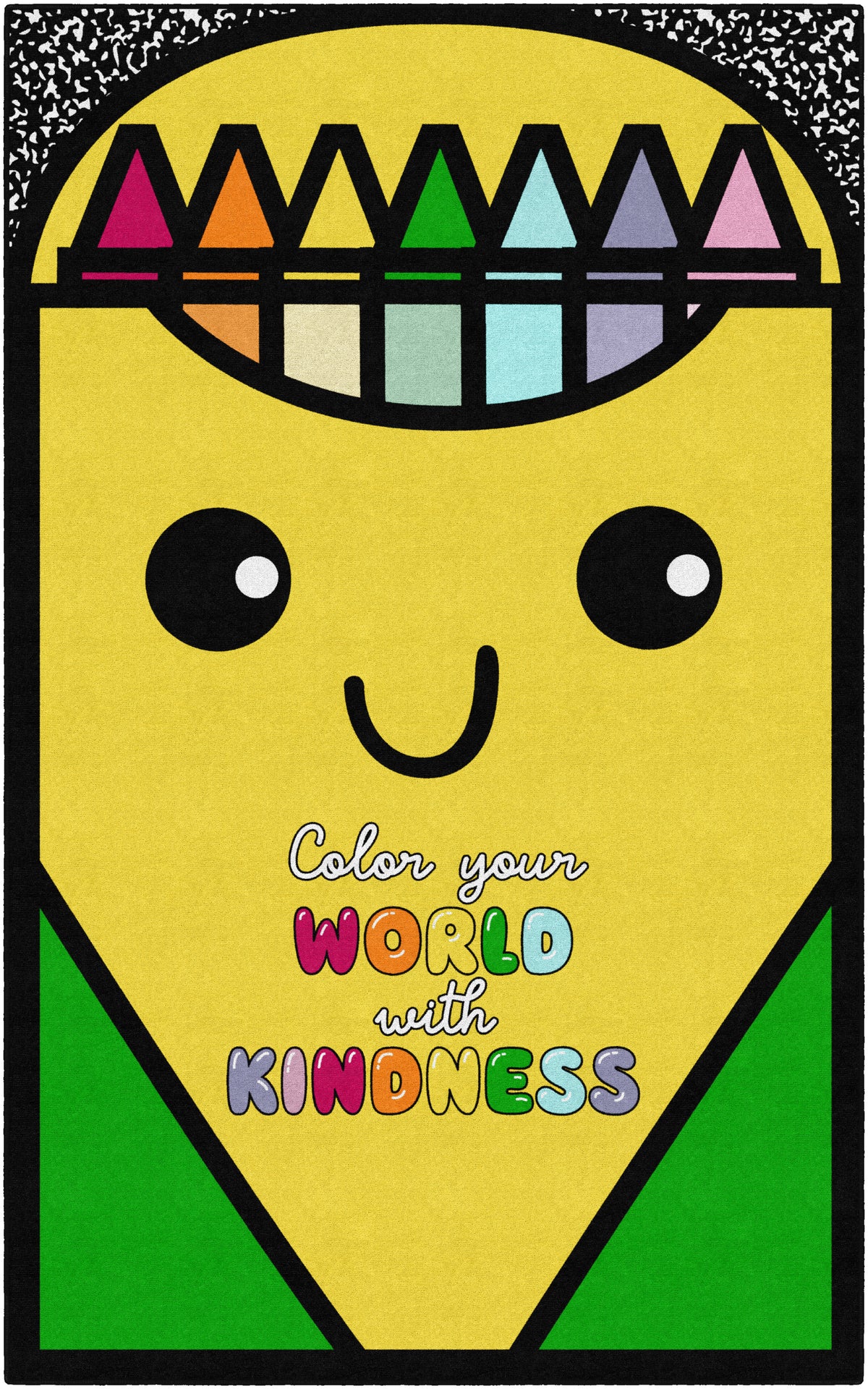Color Your World With Kindness Rug
