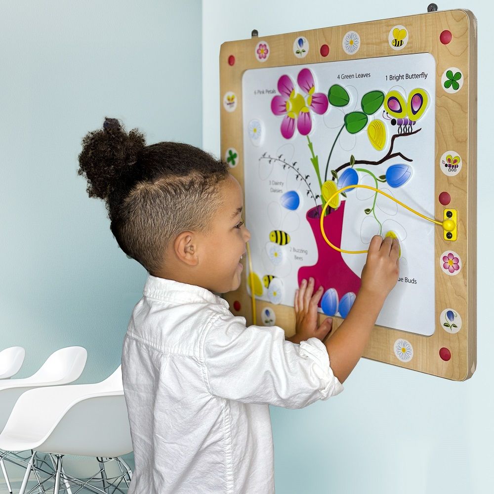 Flowers, Bees & Butterflies Magnetic Wall Game by Playscapes
