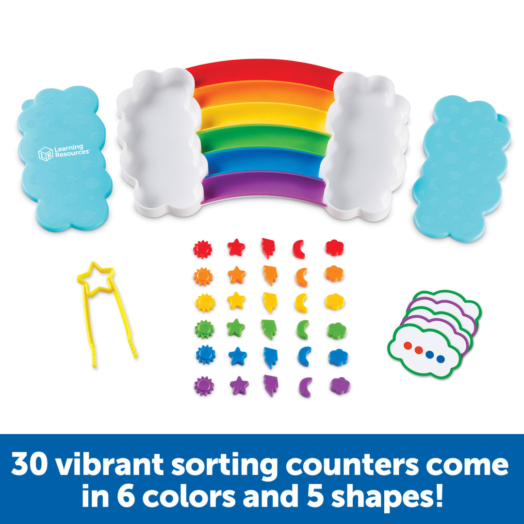 Rainbow Sorting Tray Set – Classroom Pack, view 4