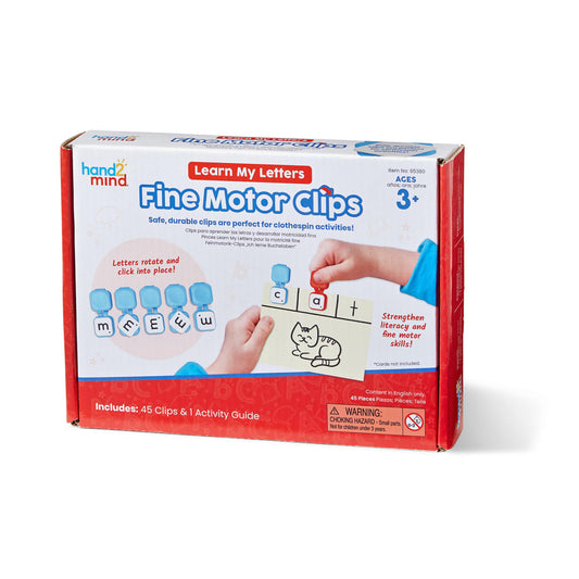 Letter Fine Motor Clips, Set of 45 – Classroom Pack