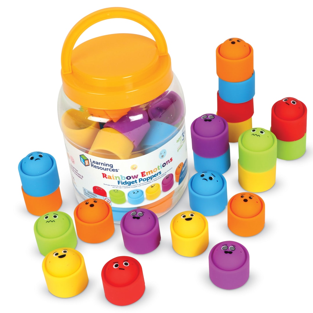 Feelings Fidget Poppers, Set of 24 – Classroom Pack